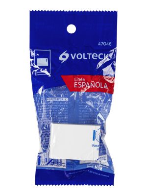 47046 - Interruptor sencillo 1.5 módulos,línea Española,color blanco