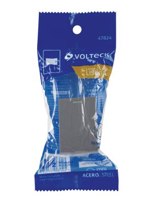 APSE15-ELAE1.jpg 47824 - Interruptor 3 vías acero inox de 1.5 módulos, línea Lisboa