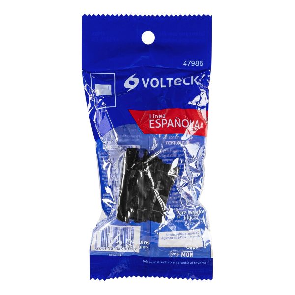 47986 - Interruptor sencillo 1.5 módulos, línea Española,color negro