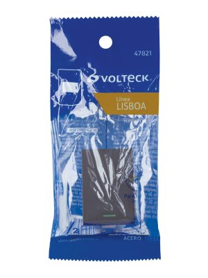 APSE15-LAE1.jpg 47821 - Interruptor sencillo acero inox de 1.5 módulos, línea Lisboa