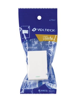 APSE15-LBE1.jpg 47941 - Interruptor sencillo blanco de 1.5 módulos, línea Lisboa