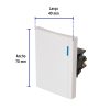 47050 - Interruptor de 3 vías, 3 módulos, línea Española, blanco