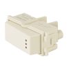 48056 - Interruptor de 3 vías con luz piloto, línea Italiana, marfil