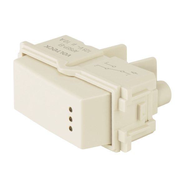 48056 - Interruptor de 3 vías con luz piloto, línea Italiana, marfil