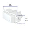 48054 - Interruptor de 3 vías con luz piloto, línea Italiana, blanco