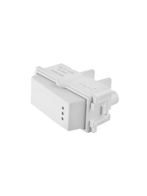 48053 - Interruptor sencillo con luz piloto, línea Italiana, blanco