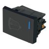 47993 - Interruptor para timbre, 1.5 módulos, línea Española, negro