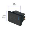 47993 - Interruptor para timbre, 1.5 módulos, línea Española, negro