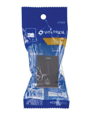 APTI15-LAE1.jpg 47826 - Interruptor timbre acero inox de 1.5 módulos, línea Lisboa