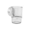 45978 - Portavaso cepillero satín con vaso de vidrio, Foset Aqua