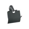 45983 - Portarrollo metálico acabado negro, Foset Aqua