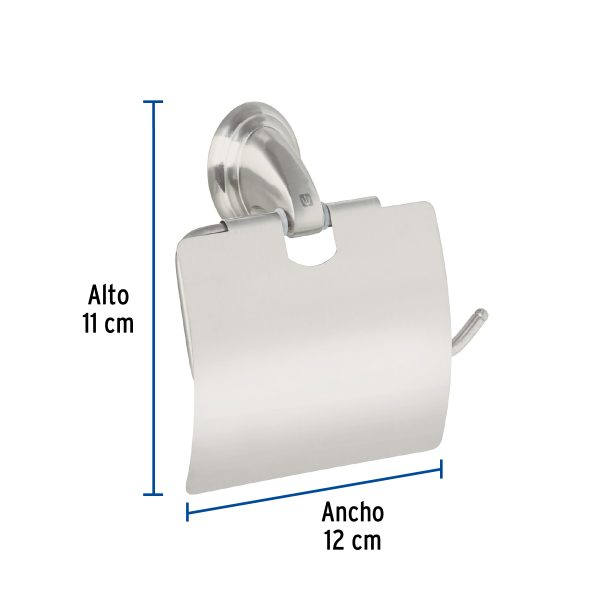 45982 - Portarrollo metálico acabado satín, Foset Aqua