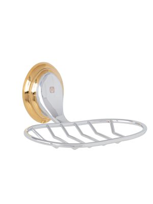 AQA-84G.jpg 45989 - Jabonera metálica cromo-oro, Foset Aqua