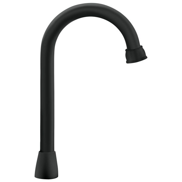 46725 - Cuello tipo bar para mezcladora de lavabo, negro mate, Aqua