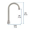 46724 - Cuello tipo bar para mezcladora de lavabo, satín, Aqua