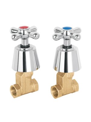 49796 - Juego llaves empotrar roscables, cruceta, Aqua