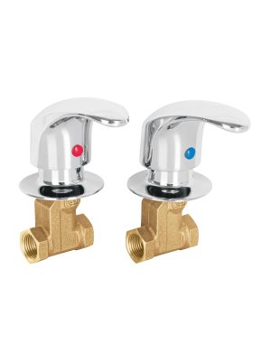 49797 - Juego llaves empotrar roscables, palanca, Aqua