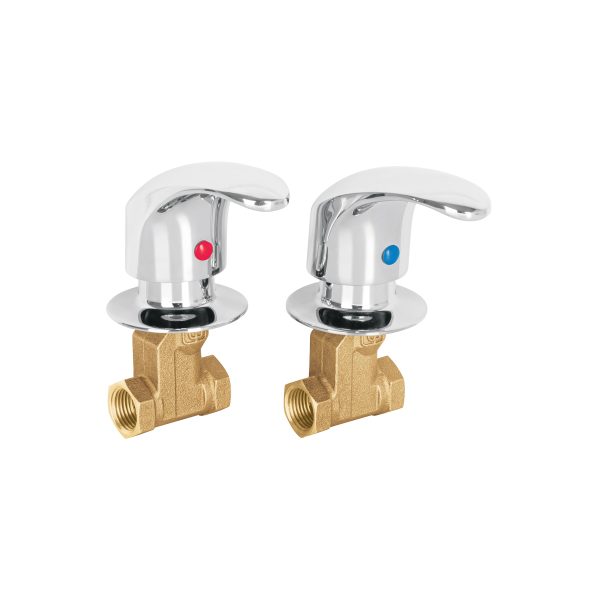 49797 - Juego llaves empotrar roscables, palanca, Aqua