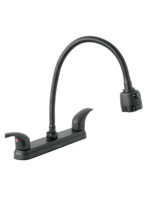 AQF-88M.jpg 47917 - Mezcladora 8' p/fregadero, flexible, palanca, negro, Aqua