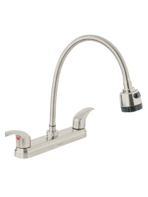 AQF-88N.jpg 47916 - Mezcladora 8' p/fregadero, flexible, palanca, satín, Aqua