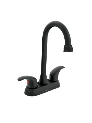 45623 - Mezcladora lavabo 4' negro, tipo bar, palanca, AQUA