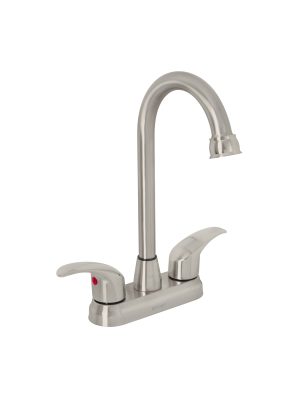 45622 - Mezcladora lavabo 4' satín, tipo bar, palanca, AQUA