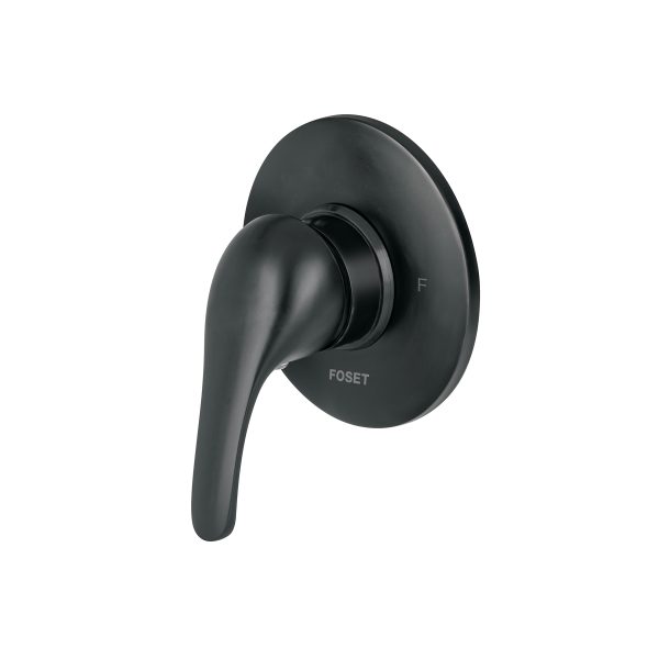 48472 - Monomando para regadera, negro, AQUA