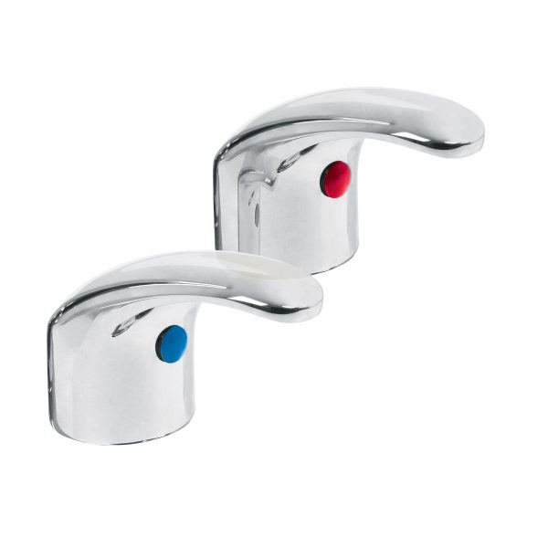 49781 - Juego de manerales de palanca p/lav-fregadero, cromo, Aqua