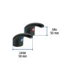45716 - Juego manerales de palanca p/lav-fregadero,negro mate,Aqua