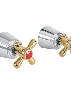 AQMR-61G.jpg 49630 - Juego de manerales de cruceta para regadera, cromo oro,Aqua