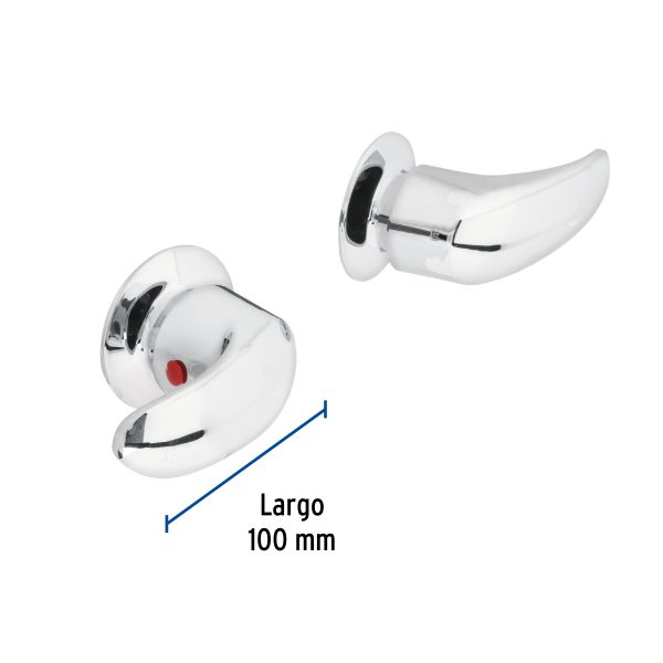 49786 - Juego de manerales de palanca para regadera, cromo, Aqua