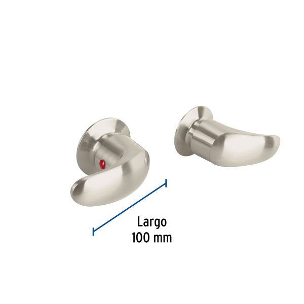 49628 - Juego de manerales de palanca para regadera, satín, Aqua