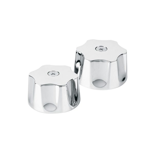 49485 - Juego de manerales hexagonales p/lav-fregadero, cromo, Aqua