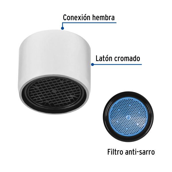 45233 - Aireador conexión hembra para cuello de mezcladora, Foset