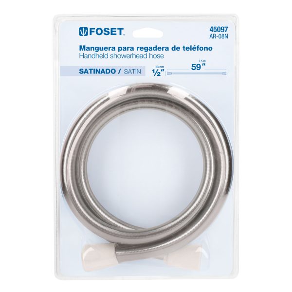 45097 - Manguera lisa para regadera, manual, satinada, Foset Element