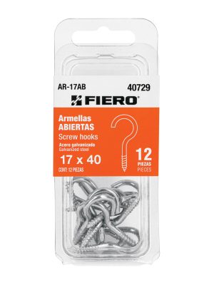 AR-17AB.jpg 40729 - Blíster con 12 armellas abiertas de 17 x 40, Fiero