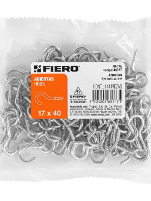 44377 - Bolsa con 144 armellas abiertas de 17 x 40, Fiero