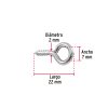 40722 - Blíster con 20 armellas cerradas de 17 x 40, Fiero