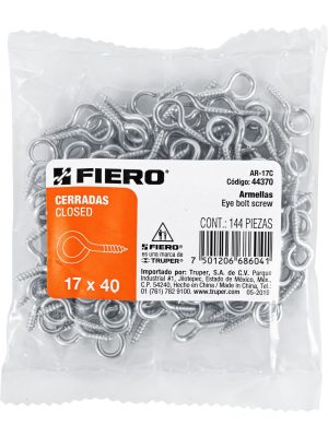 44370 - Bolsa con 144 armellas cerradas de 17 x 40, Fiero