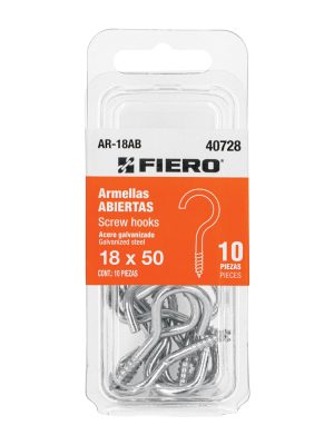 AR-18AB.jpg 40728 - Blíster con 10 armellas abiertas de 18 x 50, Fiero