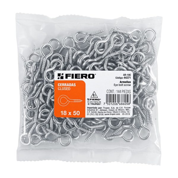 44371 - Bolsa con 144 armellas cerradas de 18 x 50, Fiero