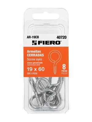 AR-19CB.jpg 40720 - Blíster con 8 armellas cerradas de 19 x 60, Fiero