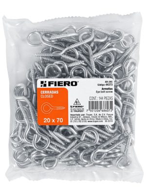 44373 - Bolsa con 144 armellas cerradas de 20 x 70, Fiero