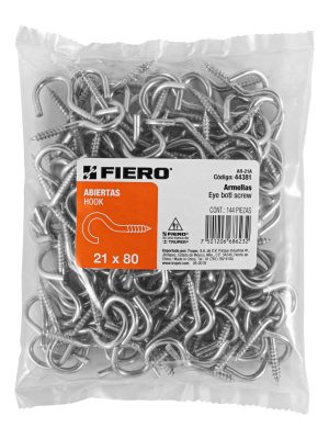 44381 - Bolsa con 144 armellas abiertas de 21 x 80, Fiero