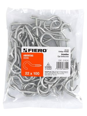 44382 - Bolsa con 72 armellas abiertas de 22 x 100, Fiero