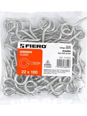 44375 - Bolsa con 72 armellas cerradas de 22 x 100, Fiero