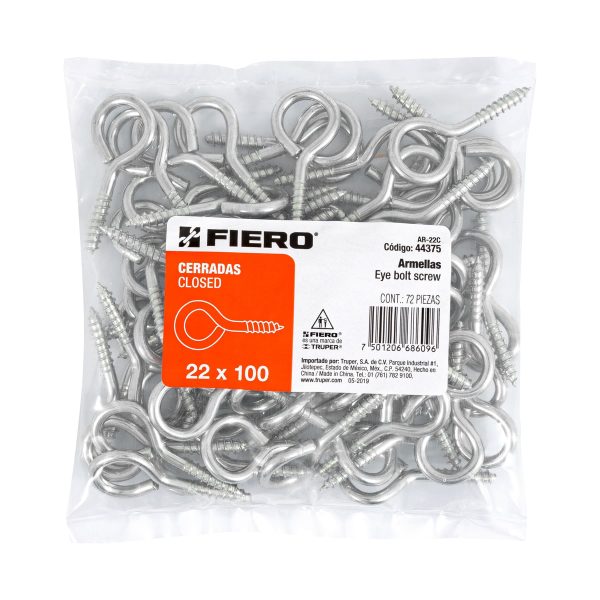 44375 - Bolsa con 72 armellas cerradas de 22 x 100, Fiero