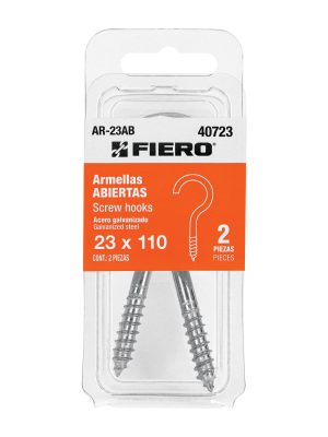 AR-23AB.jpg 40723 - Blíster con 2 armellas abiertas de 23 x 110, Fiero