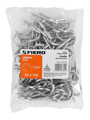 44383 - Bolsa con 72 armellas abiertas de 23 x 110, Fiero