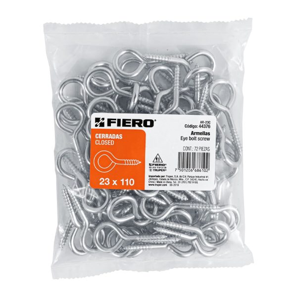 44376 - Bolsa con 72 armellas cerradas de 23 x 110, Fiero